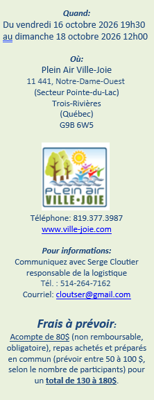 FST Octobre 2026
